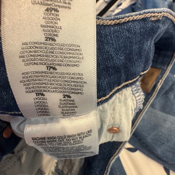 Mother The Tomcat Roller Sneak High Rise Wide Leg Jeans Sixth Sense Size 28 NWT - Picture 10 of 13